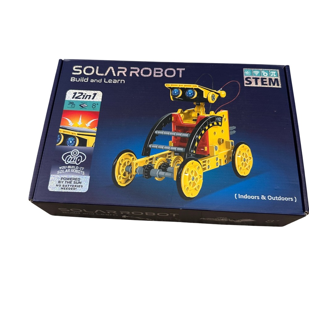 Solar Robot 12-in-1 Build and Learn STEM Science Kit No Batteries Needed 8+
